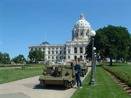 John's Canadian MKI carrier in front of the MN state capitol. They were watching me closely to see if I was messing up their concrete! Just a few scuffs.