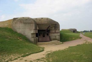 Batterie de Longues Sur Mer Four German gun casemates and a range-finding post overlooking the D-day beaches.