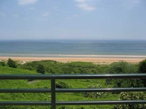 Overlooking Omaha Beach.