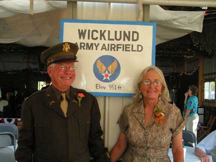 In a matter of days, Don & Jackie's pole barn was transformed into the Wicklund Army Airfield.