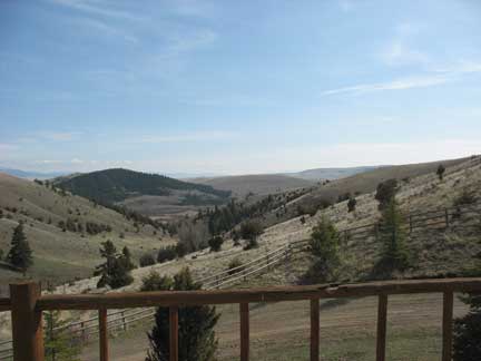 The view to the south out of the sun room and the front deck of the house. A little remote for me on a full time basis, but you can hardly buy this kind of view. Well, for 1.3 million you could have. The ranch has been sold to a new buyer. Someday maybe. Hey, if you don't have your dreams, what do you have?