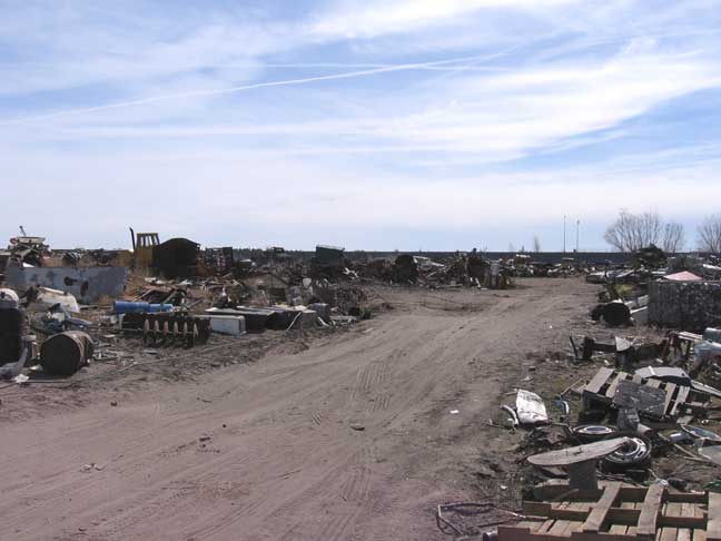 Remember all the trucks in 2005 that were here? Every last one is gone now. The whole yard is just small iron and junk.