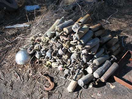 The best find was all the fire extinguishers and decontaminators.