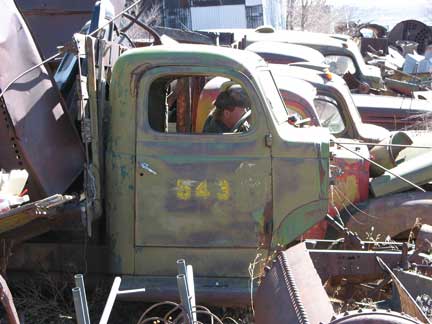 We gathered up several civilian Dodge cabs and associated parts.
