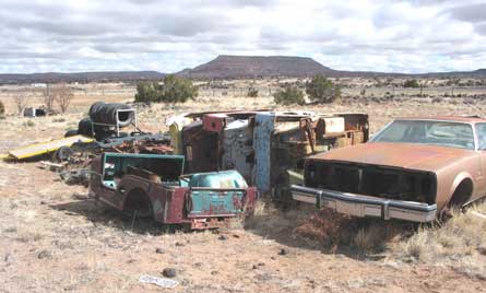A quick side trip along the road revealed a bunch of civy jeeps.