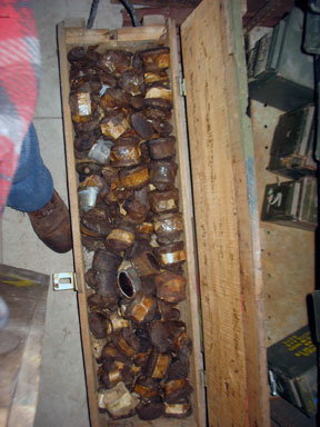 WWII tail light bulbs ... man, did I find a lot of them!