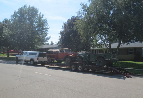 Early Oil Delivery power wagon on its way to a new home and the WC loaded for its new home.