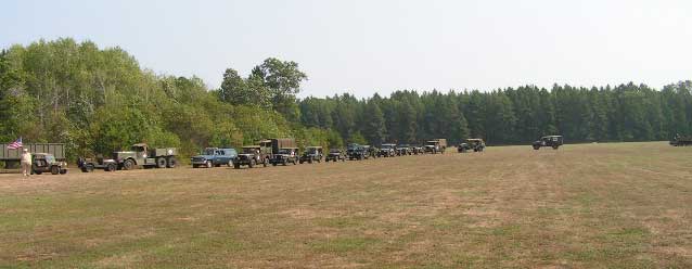 Lined up for the parade.