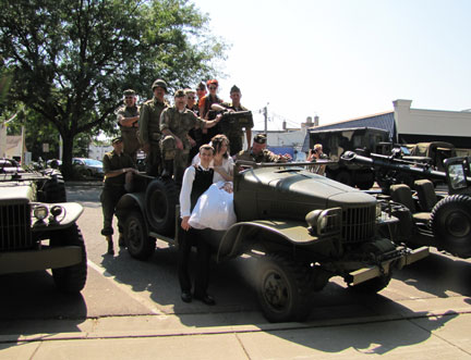 They opted to use the Half Ton and asked our men and women in uniform to pose with them!