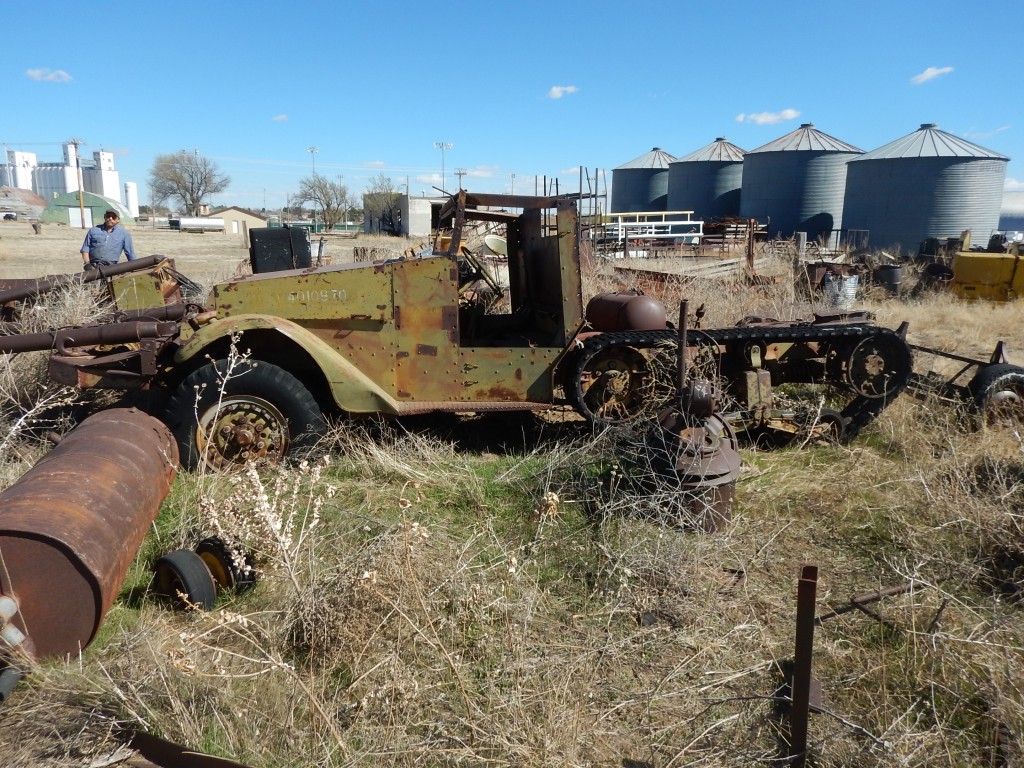 The M2 yard dog. The gin pole on this had to have been 20' long. The chassis was broken in half in front of the rear drive axle from all the years of abuse.  Good for parts.