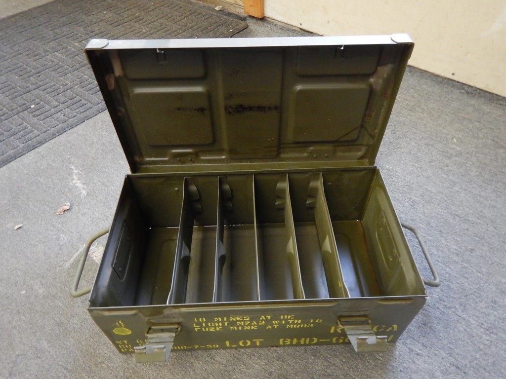 The M7 mine storage boxes were near new.  Covered in 20 years of dust, but cleaned up nicely. 