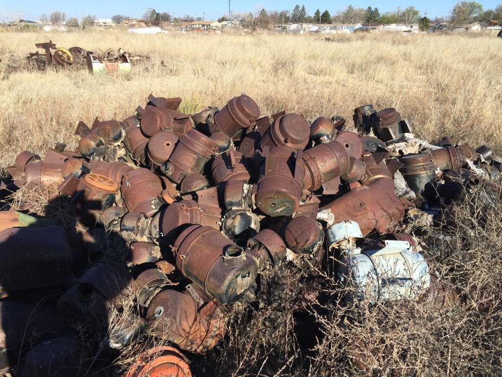 These were all NOS at one time. Left to the elements, time has taken its toll.