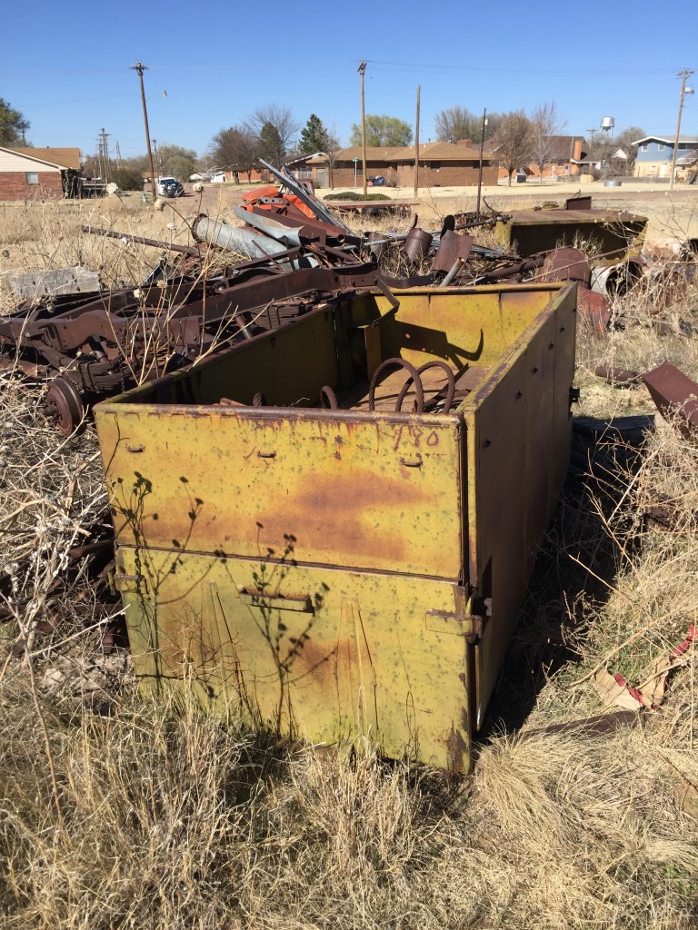 The M4 boxes as found in the yard.